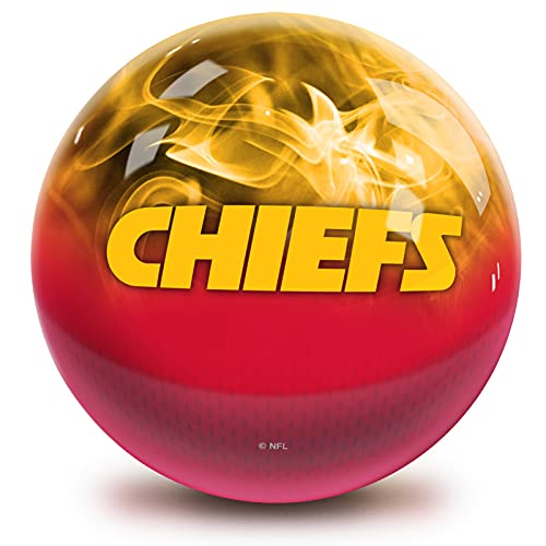 Strikeforce Bowling NFL Kansas City Chiefs On Fire Undrilled Bowling Ball