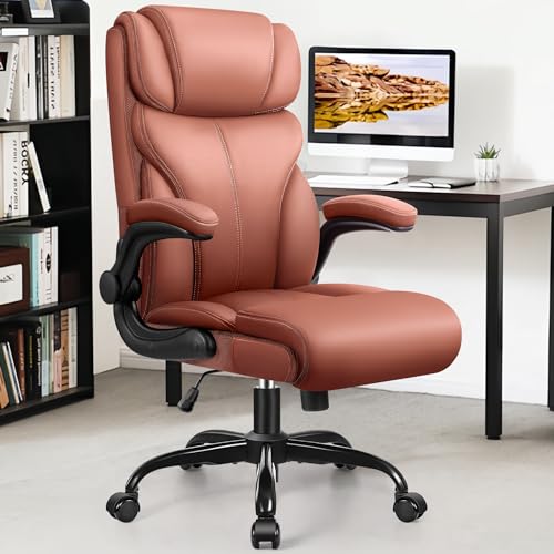 Felixking Silla Ejecutiva, Ergonómica, Silla Alta De Ordenador, Silla De Oficina En Casa Con Reposabrazos Abatibles, Silla Giratoria De Pu Imitado Cuero Con Función Balancín Marrón Mate Felixking Silla Ejecutiva, Ergonómica, Silla Alta De Ordenador, Silla De Oficina En Casa Con Reposabrazos Abatibles, Silla Giratoria De Pu Imitado Cuero Con Función Balancín Marrón Mate