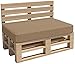 Cojines de Palets Sofá de Patio Cojin para Jardín cojin para Muebles Exterior Interior Funda desenfundable Lavable (Asiento 120x60x15, Capuchino)