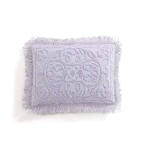 Image of Beatrice Home Fashions Medallion King Cotton Chenille Sham, Lavender