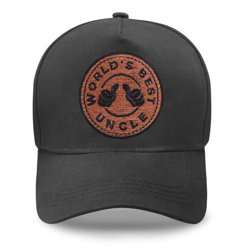 Image of Men's Embroidered Adjustable Baseball Cap, World's Best Uncle Hat, for Uncle