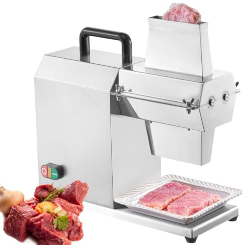 Batticarne elettrico resistente, strumento da cucina in acciaio inox da 450 W, larghezza di taglio 12,7 cm, per manzo, tacchino, pollo, maiale e pesce