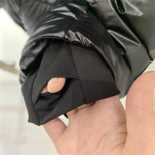 Cozy Black Hooded Down Jacket for Women - Perfect for Spring and Winter Adventures! - Image 3