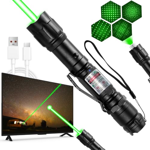 MIPREZT [Professional] Rechargeable Green Laser Pointer High Power Green Beam Light Long Distance...