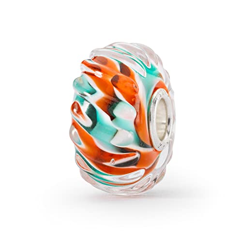 Charm Trollbeads Unisexo TGLBE-20370 de cristal murano original