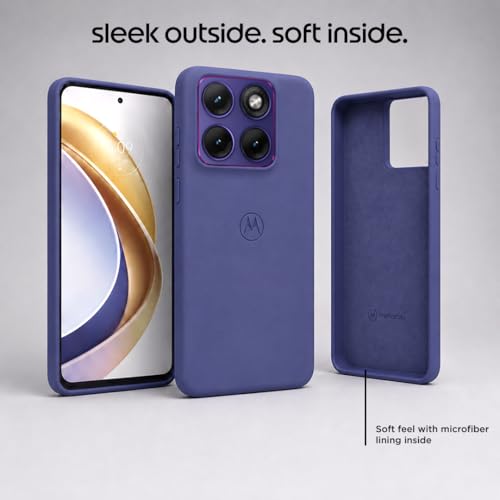 Image of Motorola Compatible with Moto Edge 70 Fusion Softmatte (TPEE) Back Cover Drop Tested Shock Proof Mobile Case for Men, Women, Boys and Girls with Camera Protection (Orient Blue)