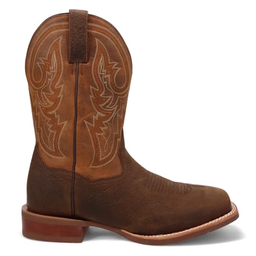 Dan Post Brigston Embroidered Square Toe Western Boot