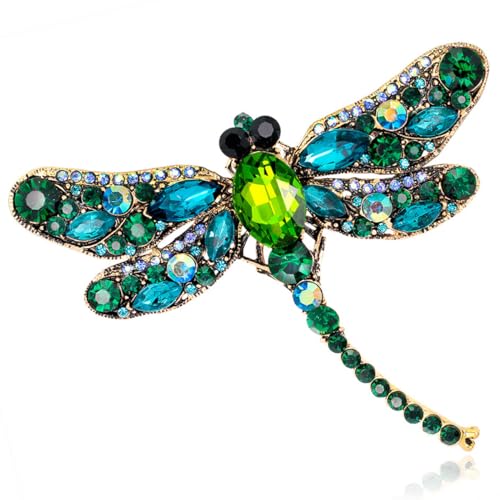 Image of FAIRYGATE Ladies Brooches UK Vintage Brooch Corsage Pin Big Dragonfly Scarf Clasp Animal Jewellery Gift,B3617