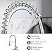 DJS Kitchen Faucets with Pull Down Sprayer Brushed Nickel -【High Arc】 Single Handle 1 or 3 Holes Spring Kitchen Sink Faucet with Deck Plate for Farmhouse RV Vessel Basin