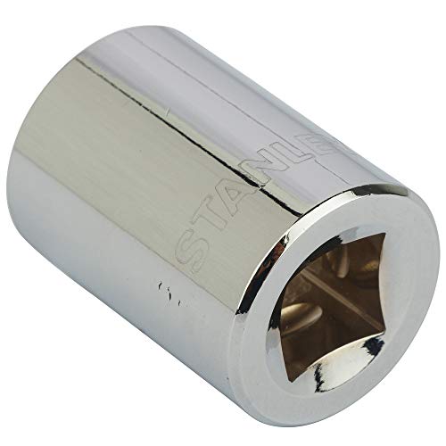 Image of STANLEY 1-88-743 Chrome Vanadium Steel 6 Point Standard Socket 1 /2 inch 21 mm Silver