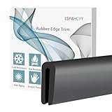 Rubber Edge Trim，U Channel Edge Trim， Edge Protector for Sheet Metal, EPDM Material, Fit 1/16'(1.6mm), 10Ft Length (Fit 1/16'- L10)