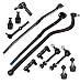 13 Piece Kit Tie Rod End, Drag Link, Inner & Outer Tie Rod Ends, Lower & Upper Ball Joints, Adjusting Sleeves, Track Bar and Sway Bar Links Front