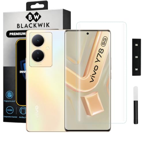 Image of Blackwik UV Curved Tempered Glass for Vivo Y78 5G | 1-Pack