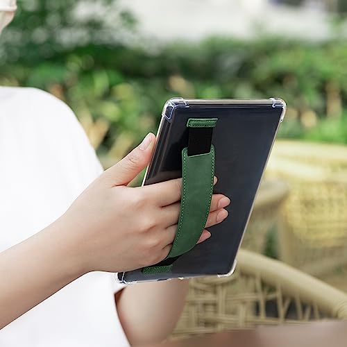 Image of CoBak Clear Case & Hand Strap for 6.8 inch E-Reader 11th Gen 2021-Lightweight Scratch-Proof Silicone Back Cover.Emerald