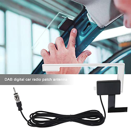 The Lord of the Tools Car DAB Digital Radio Aerial Car Radio Amplified Digital Glass Mount Antenna DIN Adapter with 3m Extension Cable Compatible with Sony Car Audio - Image 2