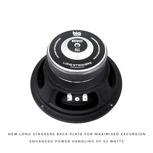 Image of BIA ; ACOUSTICS 6.5 Inch Subwoofer V2 Long Strokers 65W 4ohm for Bass Tube & Home Theatre (Silver)