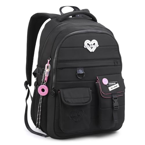 Mochila Escolar Menina Costa Color UP Seanite Juvenil Adulto (Preto)