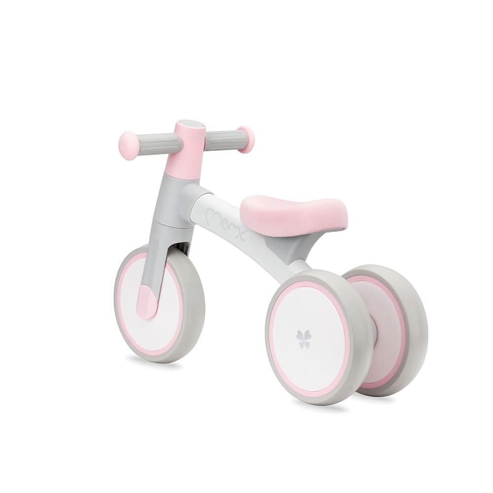 Triciclo senza pedali per bambini MoMi TEDI per bambine e bambini (peso massimo 25 kg), mini bicicletta senza pedali con ruote in plastica resistenti alla foratura, telaio in metallo leggero - 1,2 kg