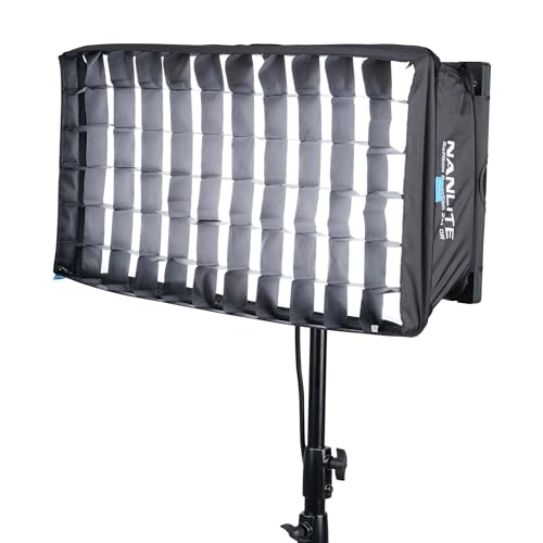 Image of Nanlite PavoSlim 120B 2x1 120W Bi-Color LED Panel Light with Quick-Open Softbox