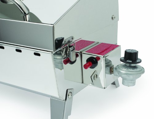 Camco Stainless Steel Portable Propane Gas Grill, Convenient Size For Tailgating, Camping, Rv, Picnicking, Home And Boats, Includes Storage Bag (125 Square Inches Of Cooking Surface) #TOP2