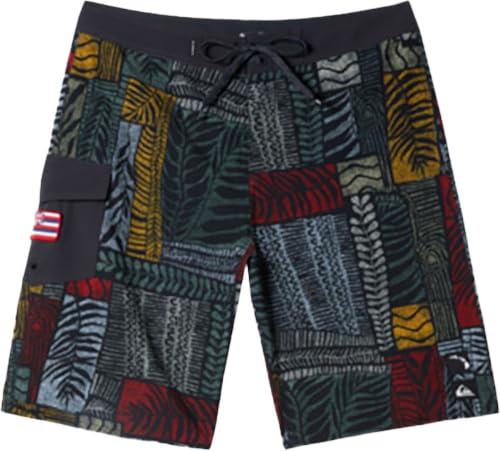 Quiksilver - Mens Surfsilk Hawaii Tropics 21 Boardshort, Color Tarmac Apero Class Ss, Size: 33