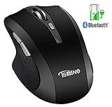 SILENT CLICKS WIRELESS MOUSE: Spezielles geräuschloses Design für die rechten und linken Tasten, können Sie es an öffentlichen Orten wie Büros, Bibliotheken, Schlafsäle, in denen Sie nicht stören möchten, verwenden.
