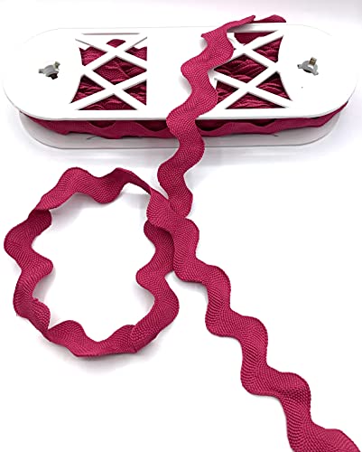 Image of 1-1 /2 inch Giant Jumbo RIC Rac (Dark Pink, 5 Yards)