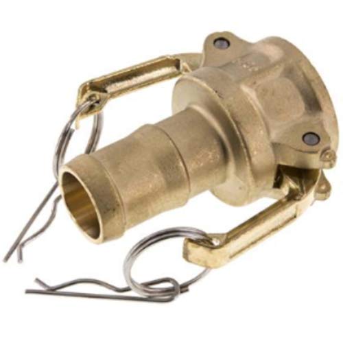 Fittingteile - Scatola di collegamento rapido Kamlock con beccuccio per tubo di tipo C (materiale: ottone – Tubo Ø interno: 63 mm)