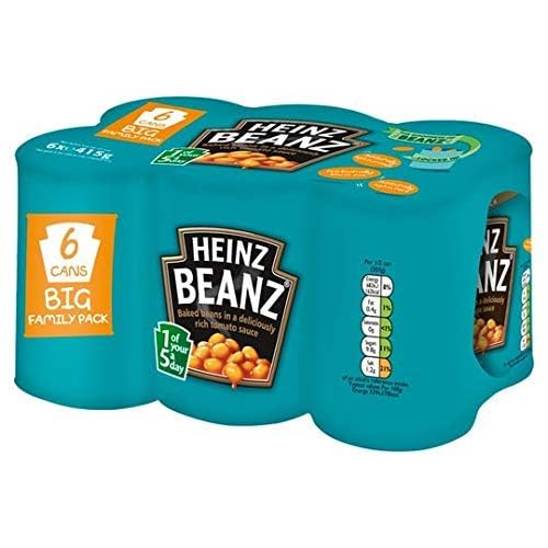 Heinz Baked Beans 415g, (Pack of 6)