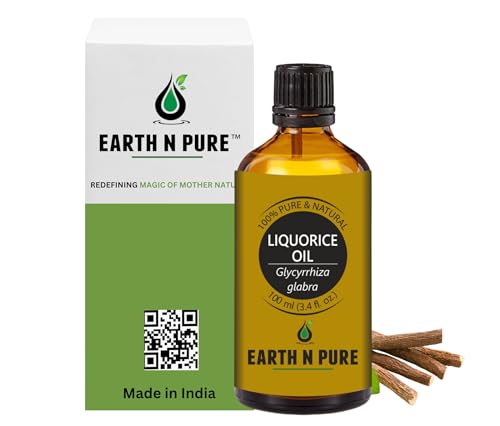 Image of Earth N Pure Liquorice (Licorice) Oil for Skin Nourishment and Body Care | 100 ML