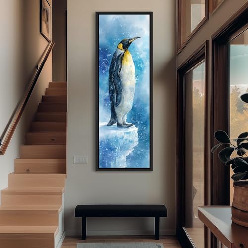 Impression pingouin bleu décoration murale grand format luxe - 4