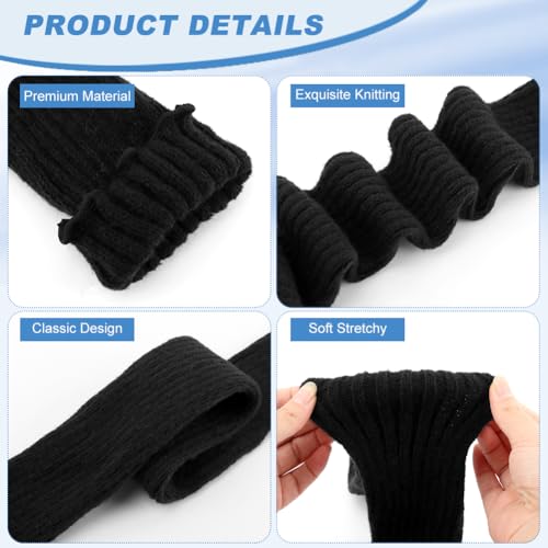 Image of 2 Pairs Extra Soft Knits Leg Warmer for Women Winter Fashion Toeless Dance Training Socks for Yoga, Ballet Dance