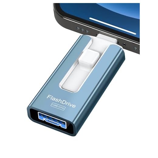 USB Flash Drive 512GB, Photo Stick Memory External Data Storage Thumb Drive Compatible for Phone, Pad, Android, PC and More Devices (Blue)