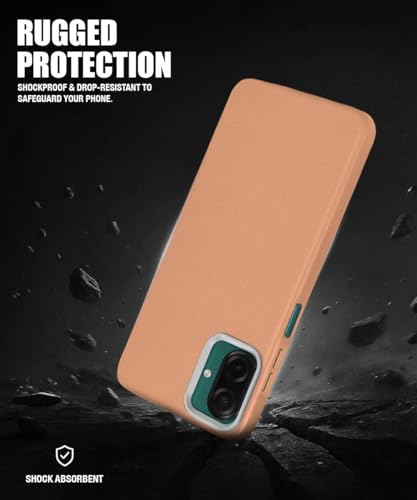 Image of WOW IMAGINE Back Cover for Samsung Galaxy M17e 5G | F70e 5G | M07 | F07 | A07 | A07 5G | Ultra Slim Flexible Non-Slip Grip | Inner Fabric | Metal Camera Ring & Lightweight Soft Mobile Case - Tan Brown