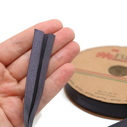 Image of Fold Satin Bias Tape - 99+ Colors - 3 /4 Inches Wide - 27 Yards - Fold Satin Binding Bias Ribbon Fabric Piping Bias Binding Tape for Sewing Clothing DIY BYS71