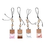 LOLIPPYY Car Air Freshener Hängender Aromatherapie diffusor aus Glas mit Leeren Parfümflaschen...