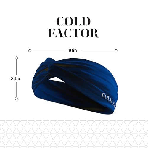 Image of COLD FACTOR Cooling Headband for Women and Men - UPF 50+ Advanced Evaporative Comfort, Instant Cooling Sweatband for Outdoor Sports, Fitness, Yoga, Hiking, Running, and Workout