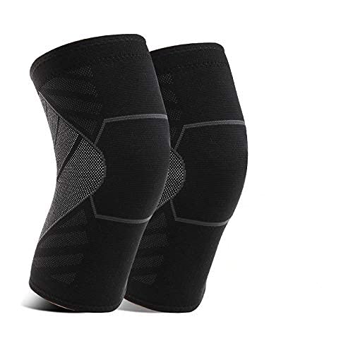 FAVIO Knee Compression Sleeve - Best Knee Brace for Men & Women – Knee Support for Running, Basketball, Football, Volleyball, Weightlifting, Gym, Workout, Sports 1 Pair (Black, Large) (B08CT5LC61) Amazon Price History, Amazon Price Tracker