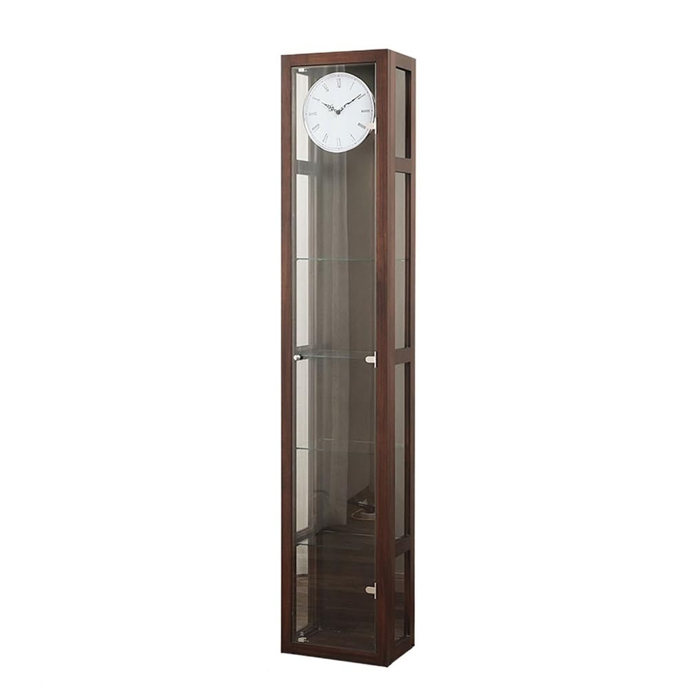 FZL02068LM Grandfather Vintage Wooden Floor Clock Retro Lightly Distressed Vertical Home Decor Aged Nickel Finish Pendulum Standing clock