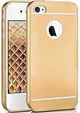 moex Silicone Cover in Matt Metallic to fit iPhone 4S / iPhone 4 | Flexible + Tough, Gold