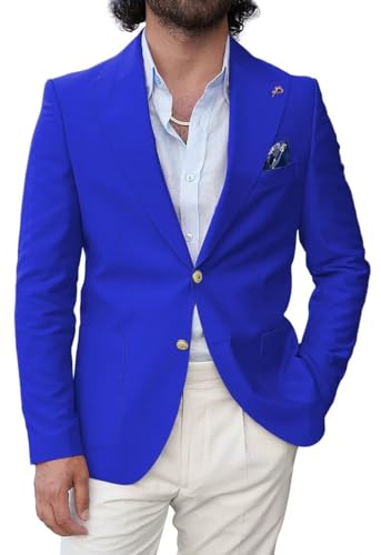 SUZHIMO Mens Blazer Casual Sports Coats Slim Fit Jacket for Men 2 Button Business Suit Jackets