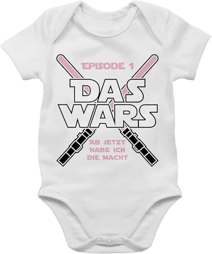 Shirtracer Baby Body Junge Mädchen - Zur Geburt - Das Wars Jetzt habe ich die Macht - 1/3 Monate - Weiß - ausgefallene babygeschenke geburtgeschenk born sprüche bodys sachen neugeborene