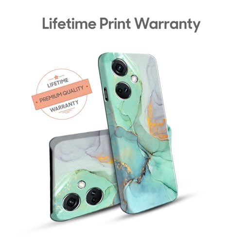 Image of COLORflow Polycarbonate Back Cover Compatible with OnePlus Nord CE 3 5G | Beautiful Green Marble | Designer Printed Hard CASE Bumper Back Cover Compatible with OnePlus Nord CE 3 5G