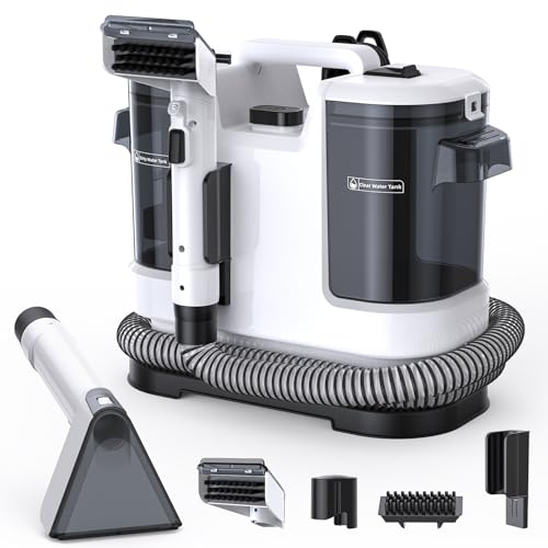 Lubluelu Nasssauger Polsterreiniger Gerät, 450 W - 13,5 kPa Teppichreiniger Waschsauger, tragbares Teppich-Reinigungsgerät mit Selbstreinigung und langem Schlauch für Teppiche, Sofas & Auto-Innenräume*