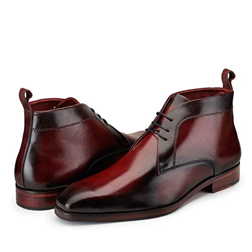 Image of Lethato Men's Modern Classic Calfskin Leather Chukka Boots