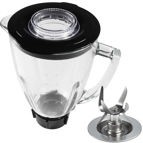 HQRP 5-Cup Round Glass Jar