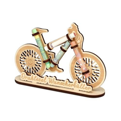 Riceel Regalo di compleanno per bicicletta, in legno, decorazione per bicicletta, idea regalo per compleanno, decorazioni in legno per donne e uomini, un perfetto amico o famiglia Riceel Fah