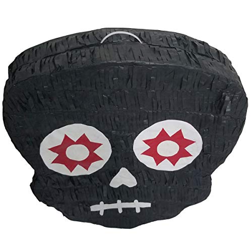 Traditional Day of the Dead Pinata | Sugar Skull “ Dia de Muertos “ Piñata | Mexican Calavera Decoration | Halloween Catrina Party Celebration | Cinco de Mayo Fiesta Supplies | Assorted Color - Thumbnail 6