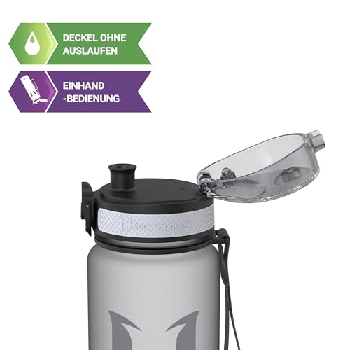 Super Sparrow Trinkflasche - Tritan Wasserflasche - 500ml - BPA-frei - Ideale Sportflasche - Sport, Wasser, Fahrrad, Fitness, Uni… – Ansicht 2