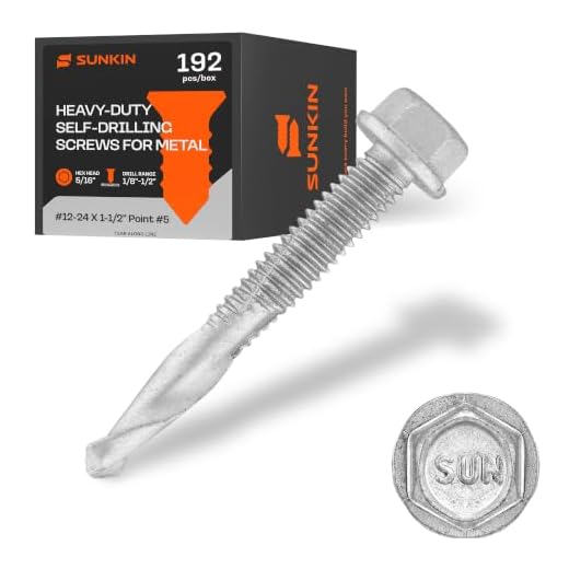 SUNKIN Self Tapping Screws for Metal